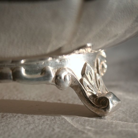 [VIKING PLATE / REED & BARTON] Vintage Silver Pumpkin Tea Set (3 pcs.) - Picture 6 of 15